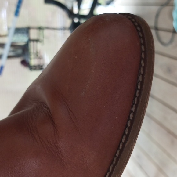 Coach Boots size 9 B leather cinnamon color, comes with original box - Picture 3 of 4